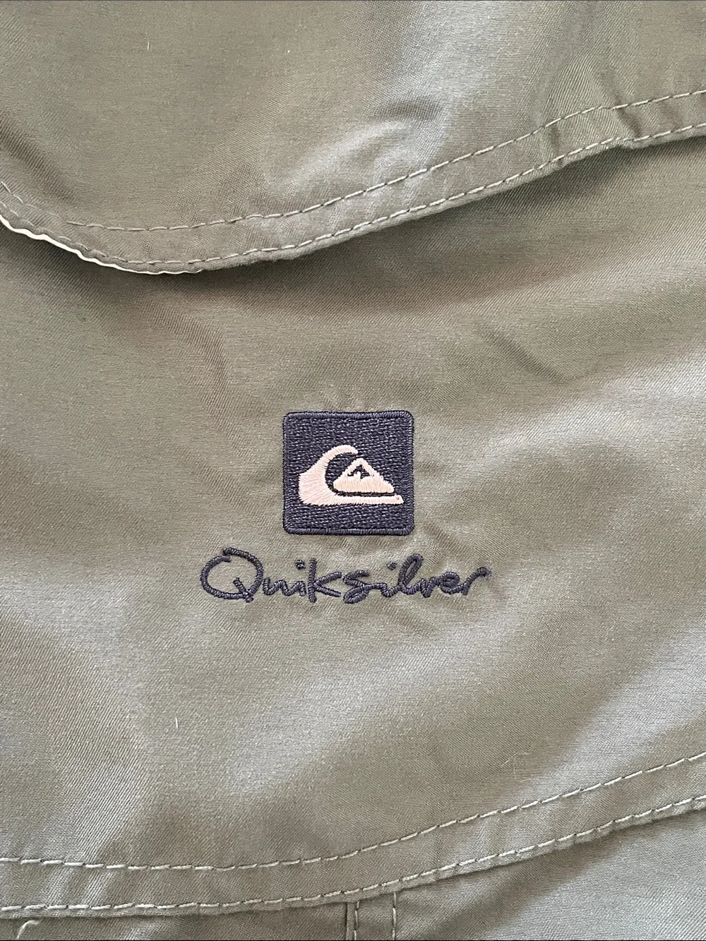 Quiksilver Men's Sage Green Cargo Swim Trunks